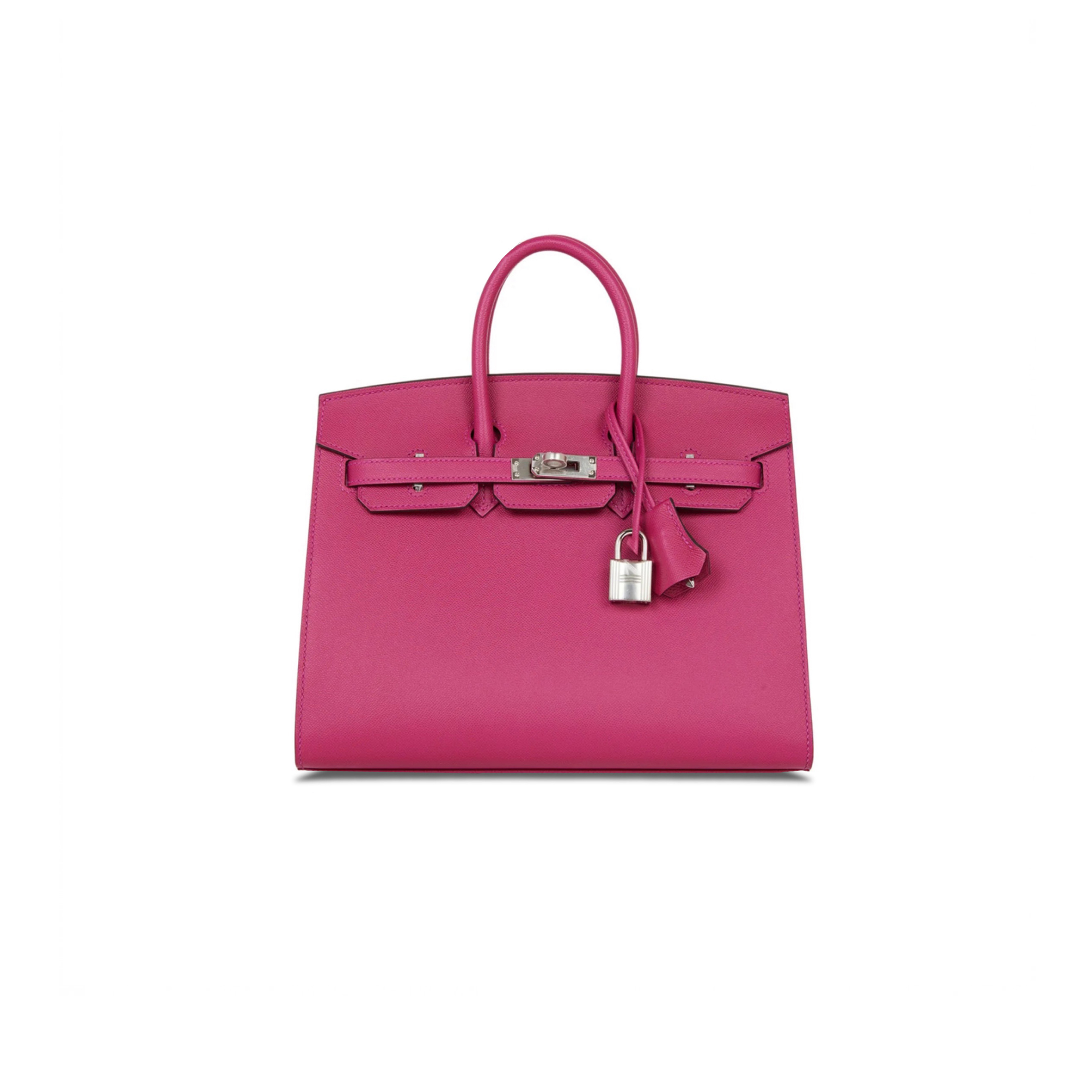 HERMES MASTER BIRKIN 30 EPSOM LEATHER MAGNOLIA PINK SILVER BUCKLE LUXURY BAG BK30L3TGSS (30*23*15cm)